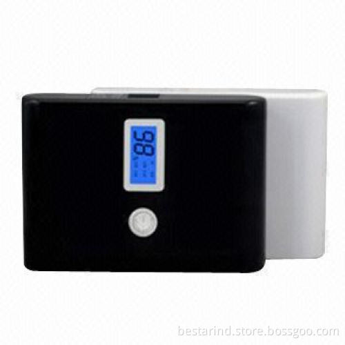 Double USB power banks with LED light, 10,000mAh capacity
